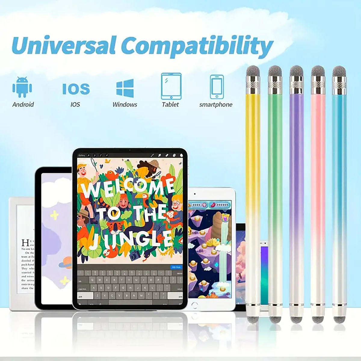 Smart Pen Digital - 1-Pack Touch Pen, Suitable for Tablets,
