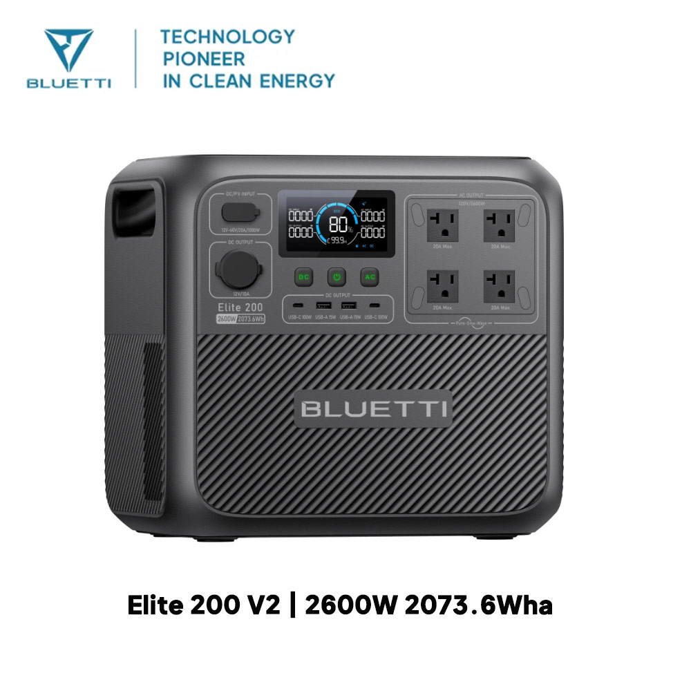 【Renew】BLUETTI Elite 200 V2 Po - огляд і ціна Solar Powered Charger