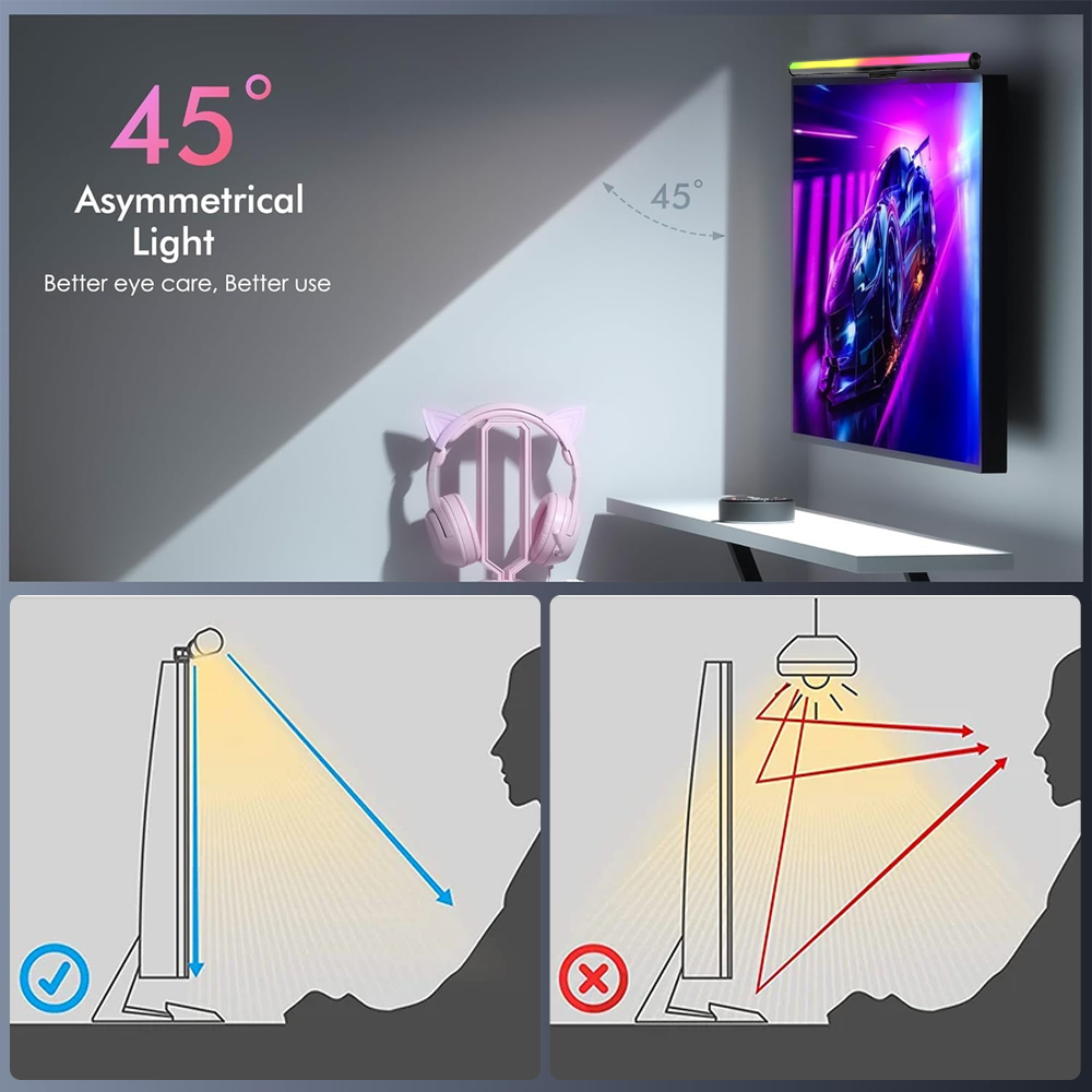RGB Smart Wifi Monitor Light B - огляд і ціна Rgb Desk Lamp Smart