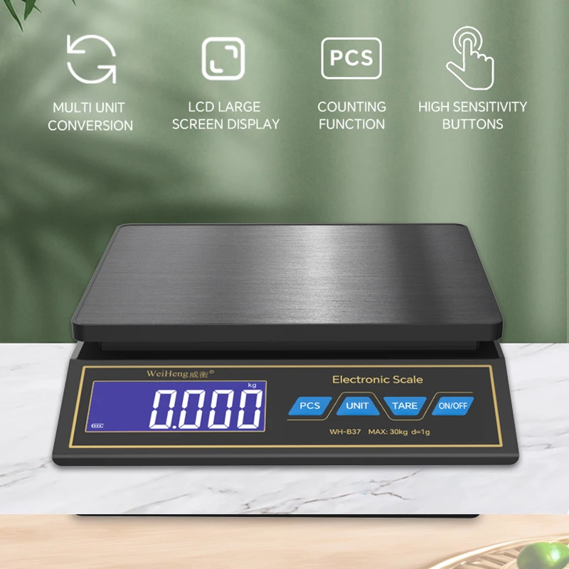 LCD Digital Kitchen Scale 30kg - огляд і ціна Unique Electronics Gadgets